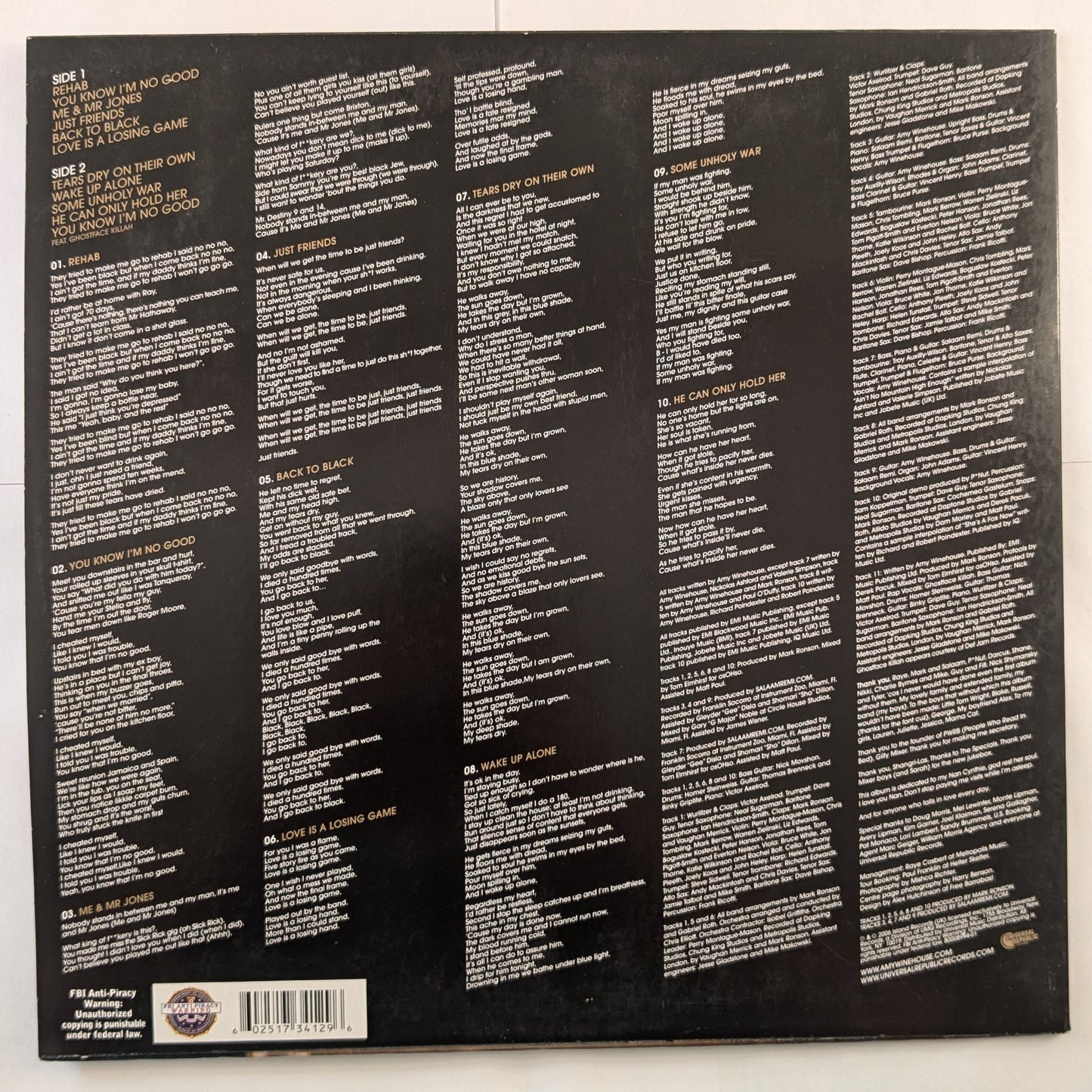 Amy Winehouse - 'Back To Black'