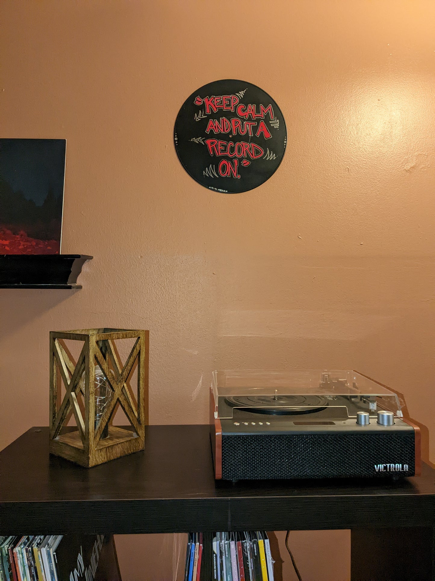'Keep Calm and Put a Record On' Record Sign