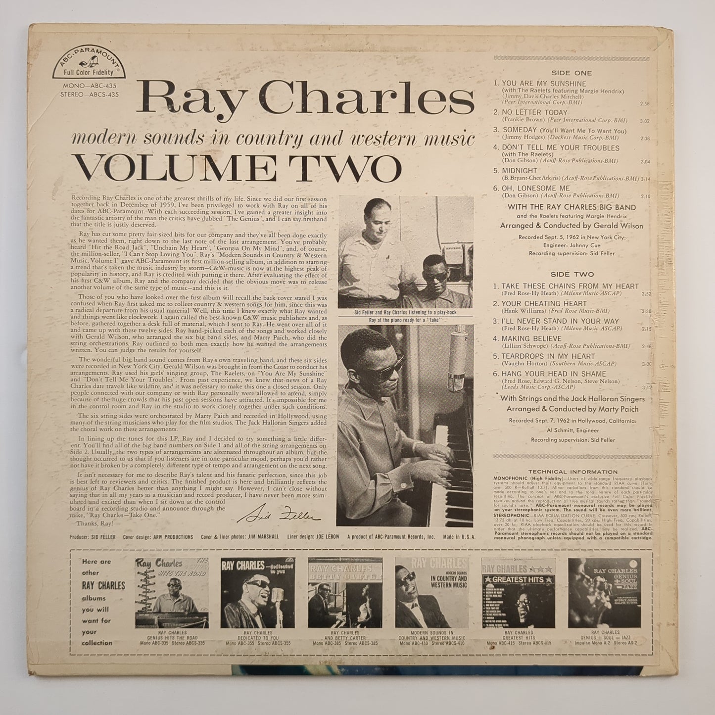 Ray Charles - 'Modern Sounds In Country And Western Music Volume Two'