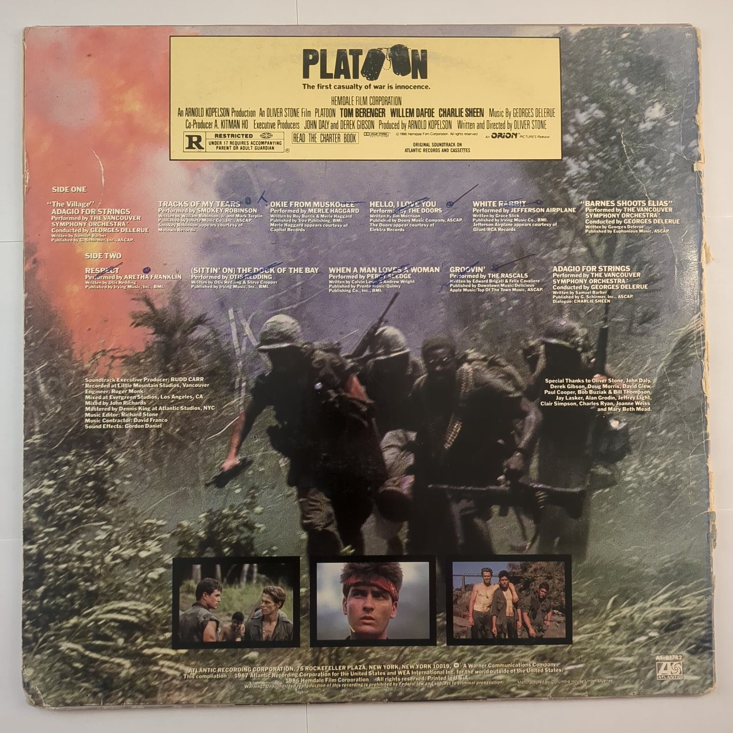Various - 'Platoon (Original Motion Picture Soundtrack)'