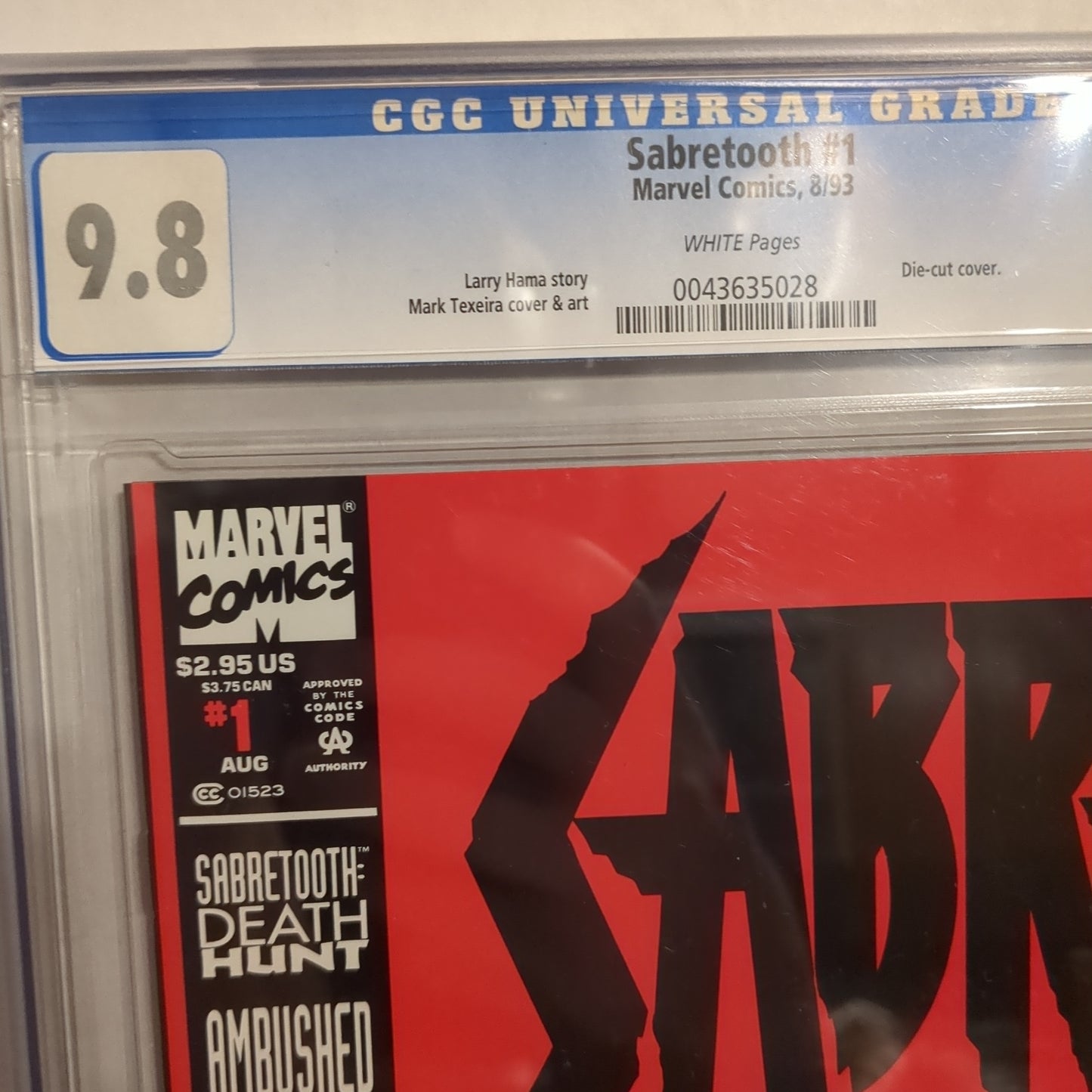 Sabretooth #1 8/93 CGC 9.8