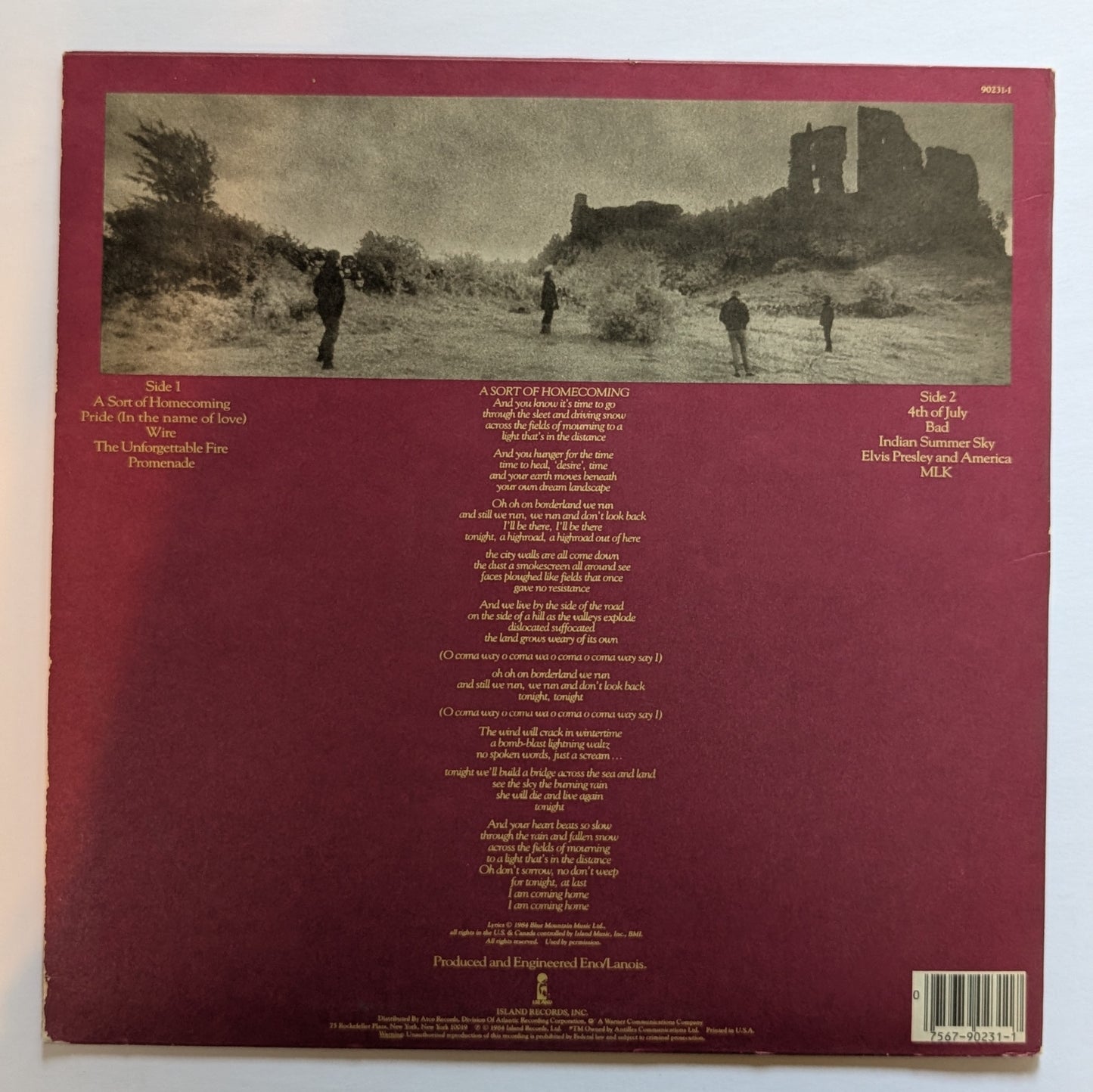 U2 - 'The Unforgettable Fire'