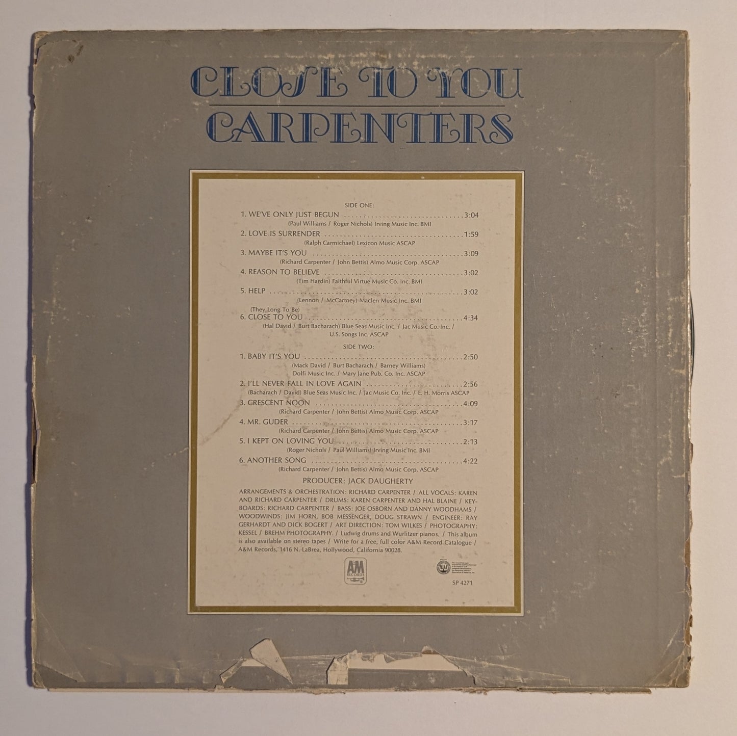 Carpenters - 'Close To You'