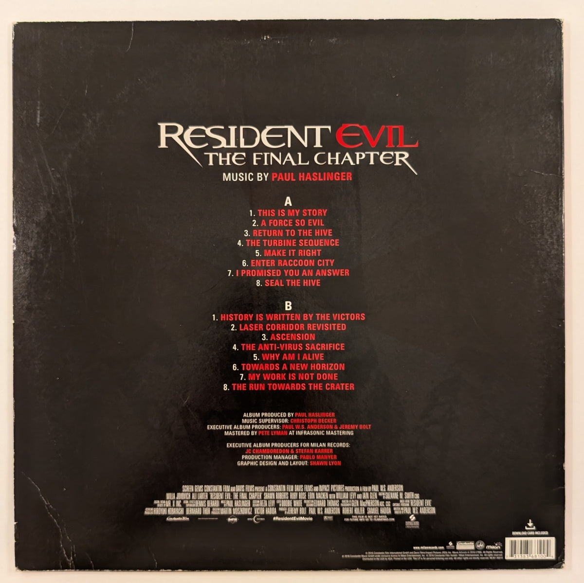 Paul Haslinger - Resident Evil: The Final Chapter