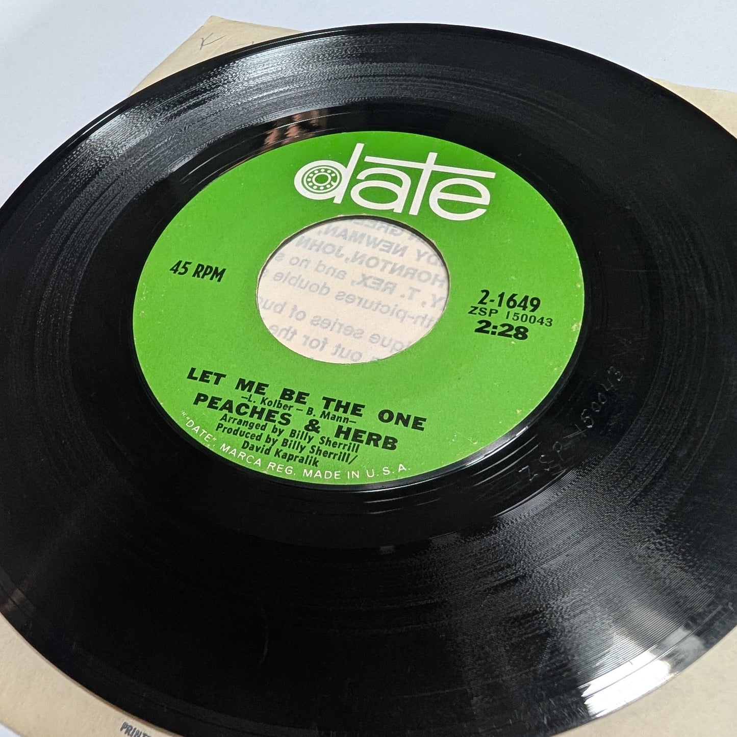 Peaches & Herb - 'Let Me Be The One/I Need Your Love So Desperately'