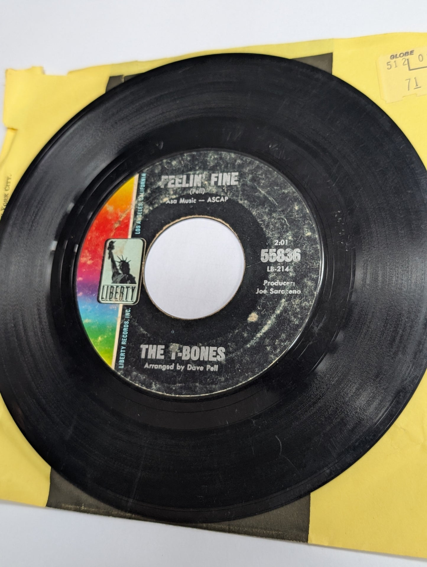 The T-Bones - 'No Matter What Shape (Your Stomach's In)/Feelin' Fine)