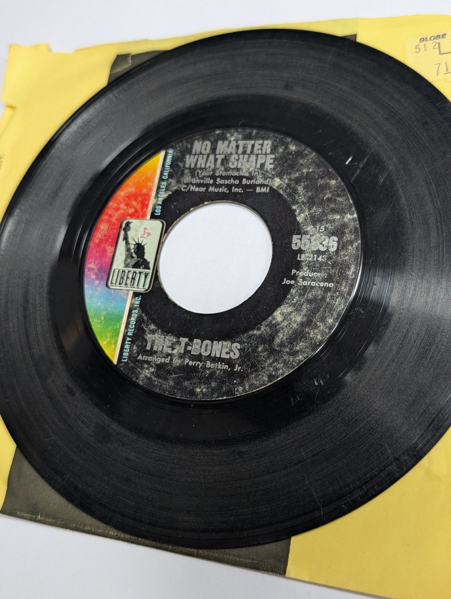 The T-Bones - 'No Matter What Shape (Your Stomach's In)/Feelin' Fine)