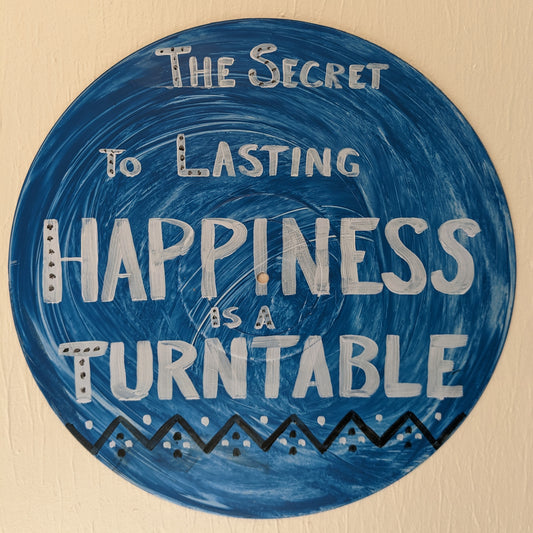 'Happiness is a Turntable' Record Art