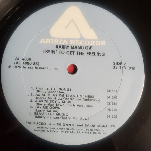 Barry Manilow - 'Tryin' To Get The Feeling'
